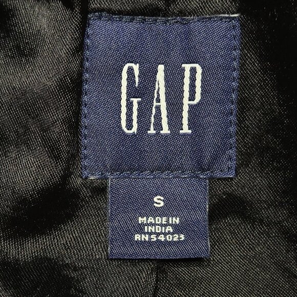 Gap Y2K Double Breasted Blazer Coat Size Small Black 33 in Chest Jacket Womens - Picture 13 of 15